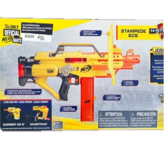 NERF N-Strike Stampede ECS Ultimate Full-Auto Clip System SEALED BOX🆕⌚📦🏃💨🚚 - Picture 12 of 13